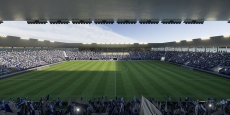 Novi izgled stadiona na Pampasu (Foto: NK Osijek)