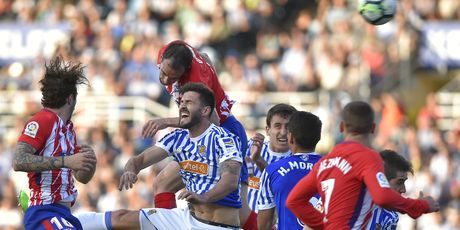 Detalj s utakmice Real Sociedada i Atletico Madrida (Foto: AFP)