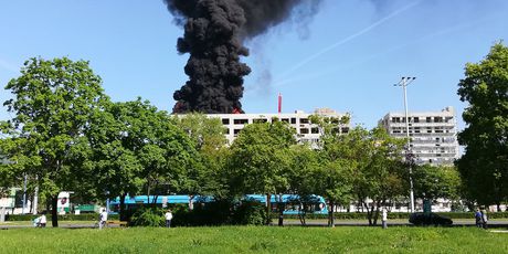 Požar na zgradi u Središću (Foto: Dnevnik.hr)