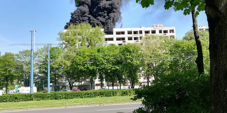 Požar na zgradi u Središću (Foto: Dnevnik.hr)