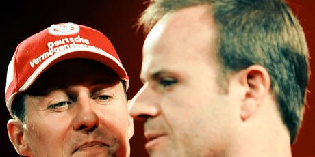 Rubens Barrichello i Michael Schumacher (Foto: AFP)