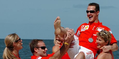 Rubens Barrichello i Michael Schumacher (Foto: AFP)