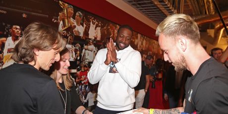 Dwyane Wade, Luka Modrić i Ivan Rakitić (Foto: AFP)