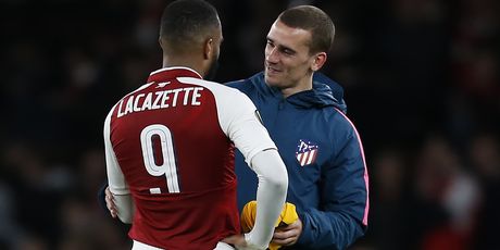 Strijelci Lacazette i Griezmann (Foto: AFP)