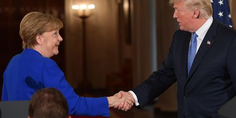 Donald Trump i Angela Merkel (Foto: AFP) - 1