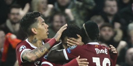 Slavlje Liverpoolovog trojca (Foto: AFP)