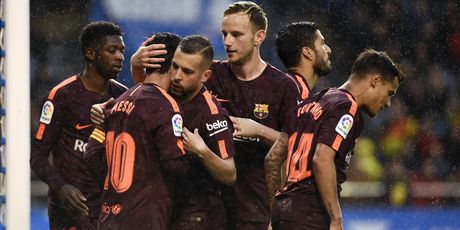 Slavlje igrača Barcelone (Foto: AFP)