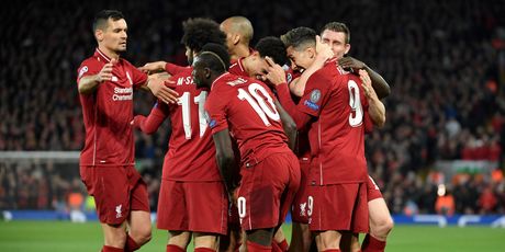 Igrači Liverpoola slave pogodak (Foto: AFP)