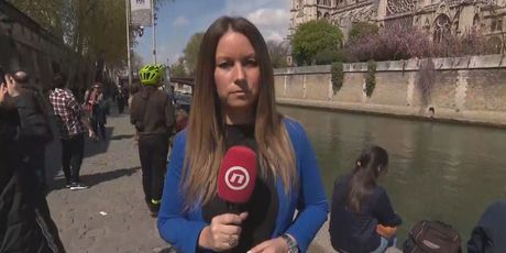 Barbara Štrbac kod katedrale Notre-Dame (Foto: Dnevnik.hr)