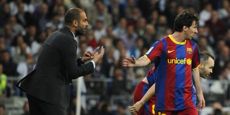 Pep Guardiola i Lionel Messi (Foto: AFP)