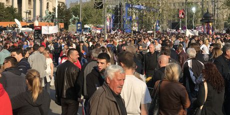 Vučićev završni skup u Beogradu u okviru kampanje