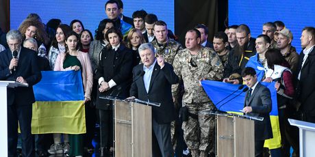 Debata ukrajinskih kandidata za predsjednika (Foto: AFP)