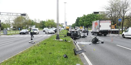 Prometna nesreća na Slavonskoj aveniji (Josip Regovic/PIXSELL) - 6