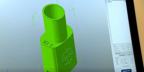 3D model dijela respiratora