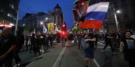Prosvjed potpore Rusiji u Beogradu - 4