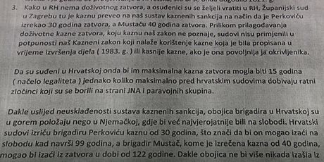 Zahtjev za pomilovanjem Perkovića i Mustača - 1