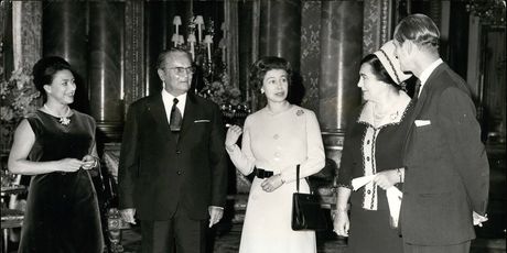 Princeza Margaret, Josip Broz Tito, kraljica Elizabeta, Jovanka Broz i princ Philip