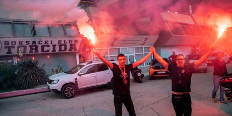 Doček Torcide za Josipa Tokića