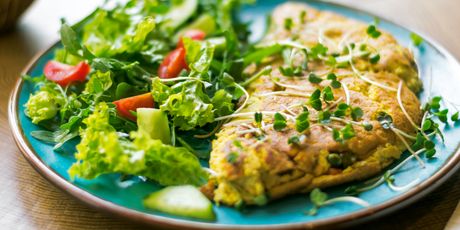 Veganski omlet od brašna slanutka
