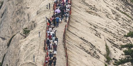 Plank Walk in the Clouds, Huashan, Kina - 4