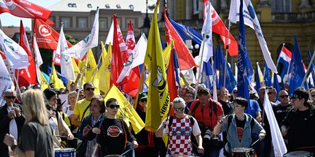 Prosvjed za veće plaće i mirovine - 2