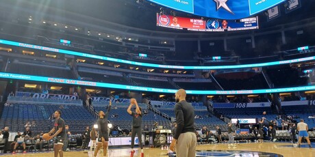 Ivica Medo na NBA utakmici Orlando Magica i Atlante Hawks u Orlandu