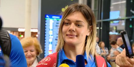 Sandra Perković na dočeku u Zagrebu