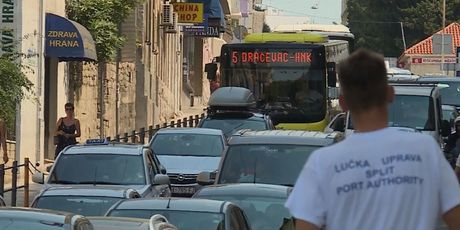 Gužve u Splitu (Foto: Dnevnik Nove TV) - 2