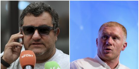 Mino Raiola i Paul Scholes (Foto: AFP/GOL.hr)