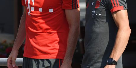 Niko Kovač i Robert Lewandowski (Foto: AFP)