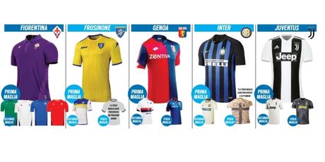 Dresovi Serie A 2018/2019 (Tuttosport)