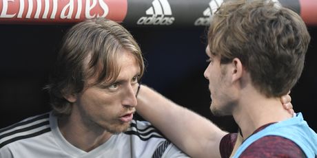 Alen Halilović i Luka Modrić (Foto: AFP)