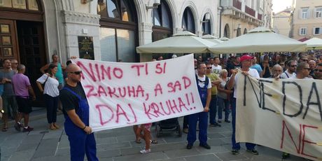 Štrajk radnika Uljanika - 2 (Foto: Dnevnik.hr)