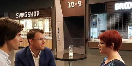 Mark Notton i urednica portala Zimo, Martina ČIzmić