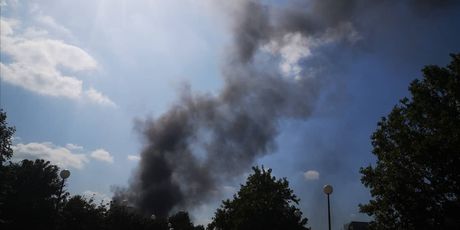 Dim tijekom požara na Kockici (Foto: Čitatelj)