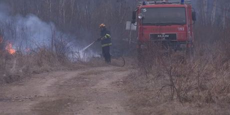 Vatrogasac gasi požar (Foto: Dnevnik.hr)