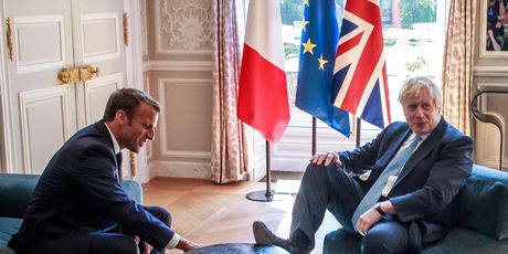 Emmanuel Macron, Boris Johnson (Foto: Christophe PETIT TESSON / POOL / AFP)