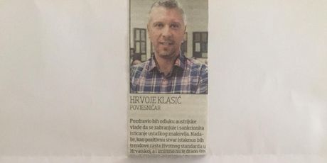 Prijeteće pismo Hrvoju Klasiću (Foto: Dnevnik.hr)