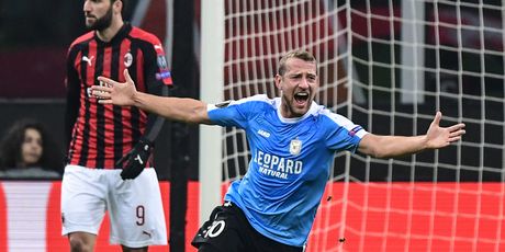 Dudelange slavi pogodak Milanu na San Siru (Foto: AFP)