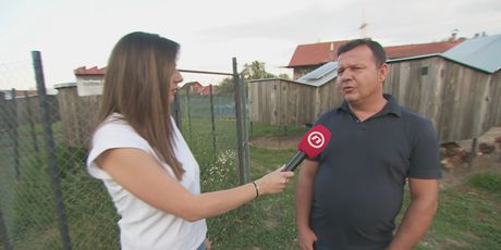 Matea Ćorić i Željko Franja, vlasnik kokošje farme