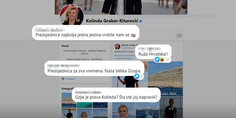 Facebook profil Kolinde Grabar-Kitarović