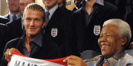 David Beckham i Nelson Mandela