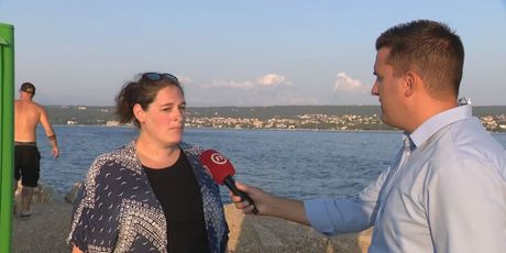 Lorena Zec, SOS Rijeka i Domagoj Mikić, reporter Dnevnika Nove TV