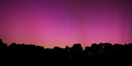 Perzeidi i aurora borealis u Poljskoj