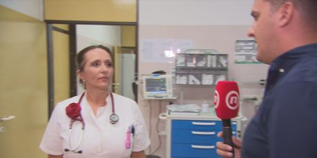 Dr. Tatijana Šipalo Lilić i Domagoj Mikić, reporter Dnevnika Nove TV