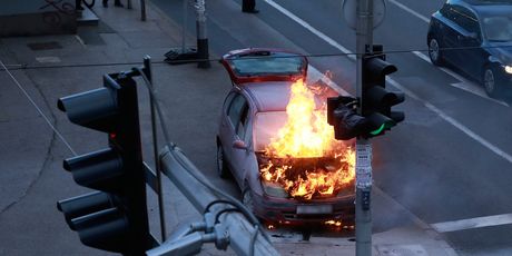 Požar automobila na Selskoj ulici - 1