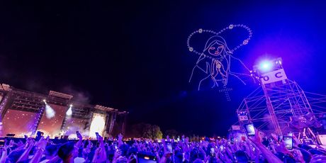 Dron show na koncertu Thompsona u Sinju - 8