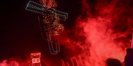 Dron show na koncertu Thompsona u Sinju - 9