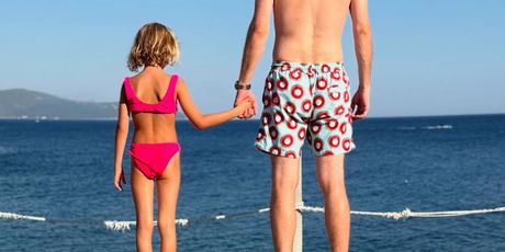 Momčilo Otašević i kćerkica Maša