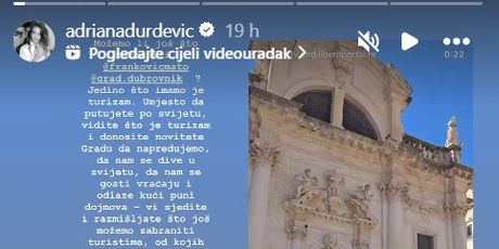 Adriana Ćaleta-Car na Instagramu